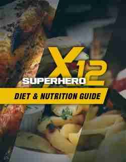 Superhero x12 diet nutrition guide image