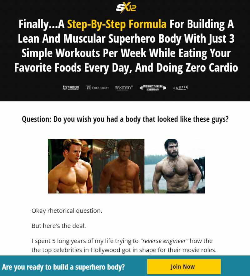 superhero x12 workout