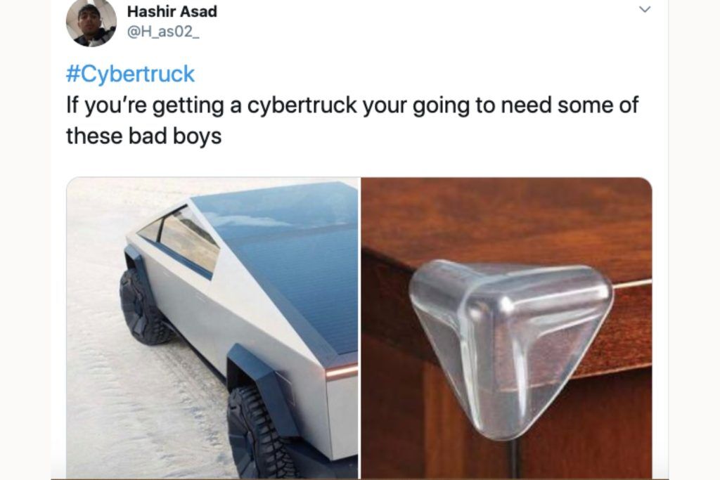 tesla cyber truck tweet