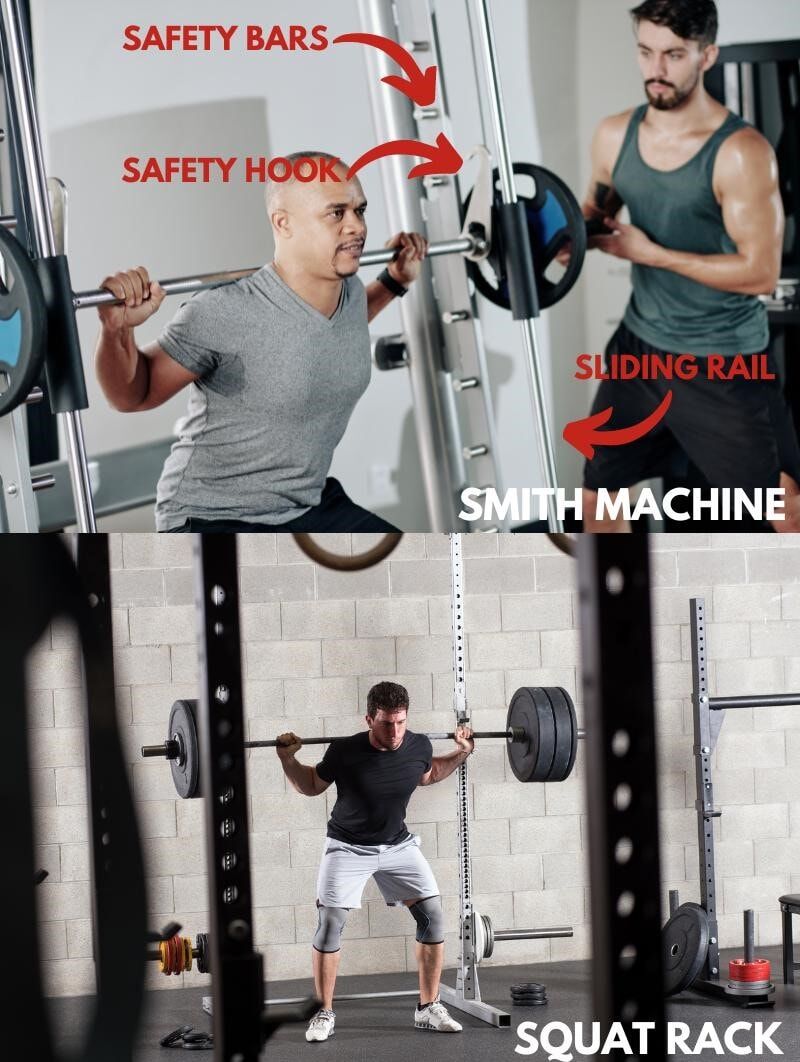 smith machine vs squat rack