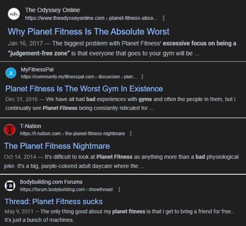 planet fitness reputation