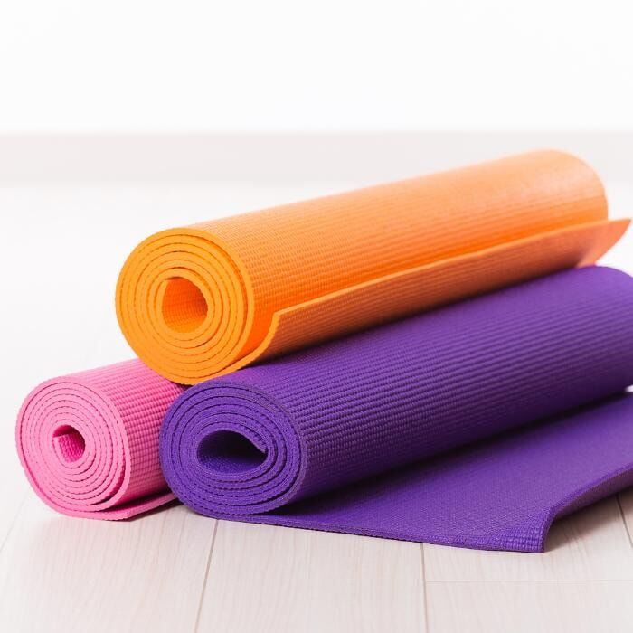 stacked yoga mats