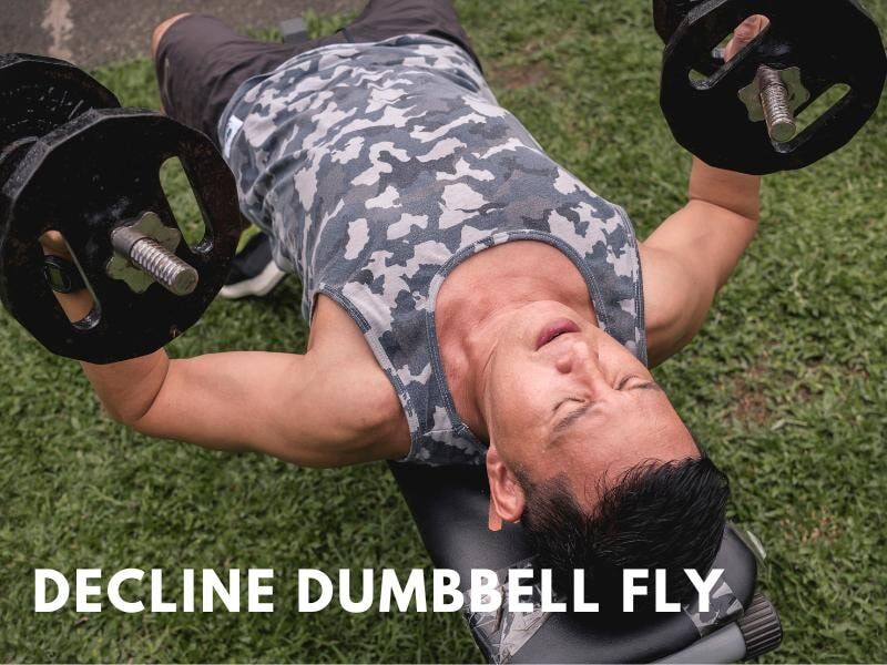 decline dumbbell flyes